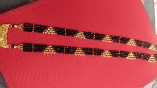 #new #goldjewellery #patti mangalsutra design #100 pure gold moti
