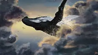 Drawing | Mighty ft Clouds, Whale