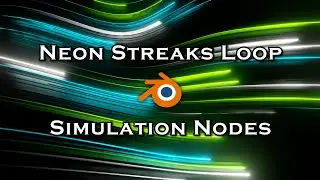 Abstract Neon Curve Trails Loop - Blender Tutorial