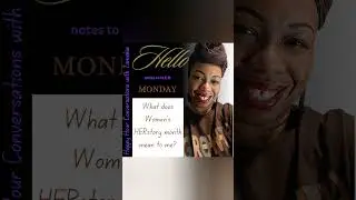 Its HERstory Month #mondaymessage #womenhistorymonth #mondaythoughts #women  Nothing happens w/o US!
