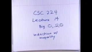 CSC 224_14: Big-O, Omega, Theta, Induction, Test 2 Review