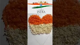 Republic Day Drawing With Rice| Indian Flag | Republic Day Art | Happy Republic Day | #shorts
