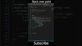 #reactjs bootstrap magic card image overlay part-1 #shorts #shortvideo