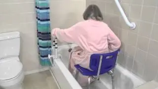 Drive Medical - Deluxe Aluminum Bath Bench and Bath Seat