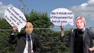 Friends of the Earth support PNR anti fracking protest v Cuadrilla #WeSaidNo