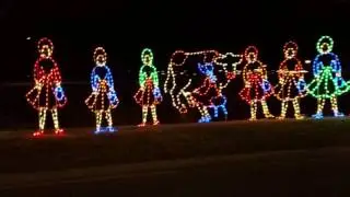 Christmas light display in Loveland, Colorado