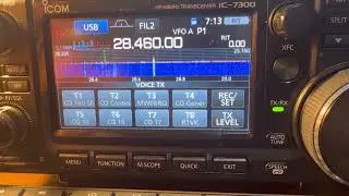 Ragchewing on 10m SSB with west coast USA - K7SS