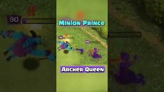 Minion Prince vs Archer Queen - Clash Of Clans #clashofclans #coc #th17 #shorts