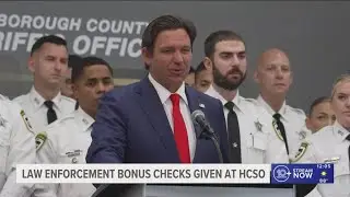 Gov. DeSantis announce bonus checks to Florida law enforcement