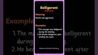 Belligerent Meaning & Definition | Oxford Dictionary