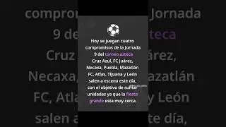 #futbol #ligamx #jornada9