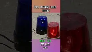 Cola cleaning blood stains! #mythbusters #shorts #mythbusting #myth