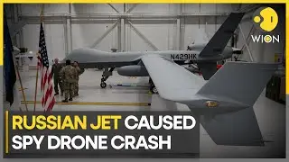 US accuses Russia of causing SPY DRONE crash over Black Sea - Moscow denies collision | WION