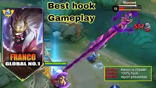 GLOBAL FRANCO BEST HOOK GAMEPLAY 2025💀 (montage hook) HOW TO HOOK FRANCO LIKE PRO🤔? #2026 #viral 