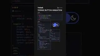 CSS Theme Button Toggle Animation | Toggle Switch HTML CSS