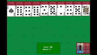 Spider Solitaire For Windows XP Score 1182