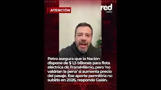 GAL&Aacute;N RESPONDE A PETRO y anuncia condici&oacute;n para NO SUBIR PRECIO DEL PASAJE de TransMilenio en Bogot&aacute;