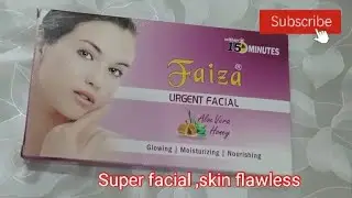 Faiza urgent facial review/ skin  glowing moisturizer nourishing/ in urdu /hindi/FJ