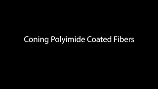 Coning Polyimide Coated Fibers