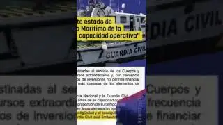 ❓🚤 &iquest;Usa la Guardia Civil barcos obsoletos contra el narco porque el Sanchismo no dota al cuerpo?