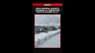 Jammu Kashmir News | Fresh Snowfall Blankets Sonamarg As Temperature Drops In Kashmir Valley