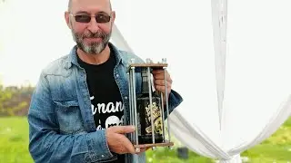 бутылка в клетке, оригинальный подарок на день рождения