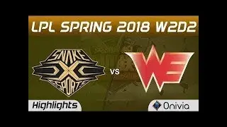 SS vs WE Highlights Game 2 LPL Spring 2018 W2D2 Snake vs Team WE by Onivia