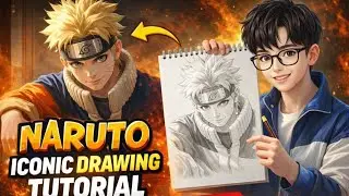 Naruto Uzumaki Iconic Drawing Tutorial Step by Step | Anime Drawing Full Video