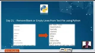 Day 21  Remove Blank or Empty Lines From Text File using Python