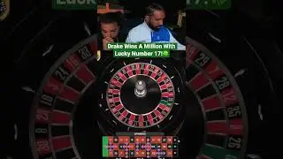 Drake Wins A Million On Roulette With Lucky Number 17! #drake #roulette #lucky #casino #maxwin
