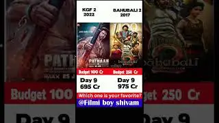 Pathaan vs Bahubali 2|| Day 9 collection #shorts #viral #pathan #srk