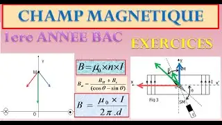 CHAMP MAGNETIQUE EXERCICES POUR 1ER BAC