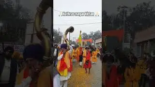 Hathras nagar kirtan 🙏🏻#khalsafuaj #nagarkirtan #akaal