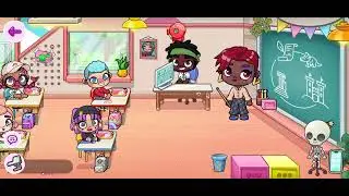 Rom skips school to go to pizza hut/sent home/at the principal's office/arrested/grounded