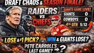 Raiders vs Chiefs FINAL GAME | #1 Draft Pick on the Line + Is This Pete Carroll&rsquo;s Last Ride? 📱