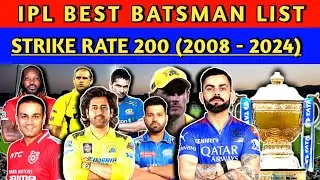 Best Batsmen Of IPL 2024 || Batting Strike Rate of Top 10 Batsmen in IPL