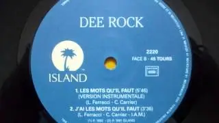 Dee Rock - J'ai Les Mots Qu'il Faut - 1991 (HipHop French)
