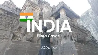 【2025世界一周女一人旅 ＃28】インド🇮🇳のローカルバスに乗ってエローラ石窟群に行ってみた。インドの人は親切です。