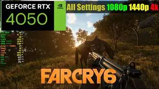 FAR CRY 6 Test on RTX 4050 Laptop (All Settings 1080p 1440p 4k)