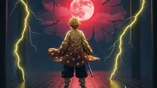 ⚡ Rainy Night with Zenitsu 🌙🌧️ | Thunderstorm Anime Live 🔥6