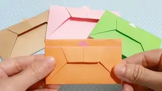 EASY (&acute;&epsilon;｀ )♡ DIY ORIGAMI ENVELOPE (13) ! 簡單折紙信封袋 (13) 📧 #お年玉 #ポチ袋 #手紙 #お正月 #お正月準備 #折り紙 #折り方 #origami