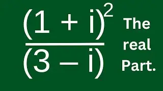 India | India Junior Math Olympiad | Finding The Real Part In This Question