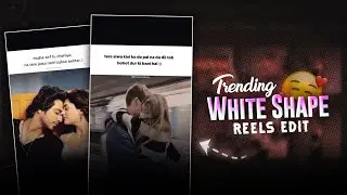 Instagram VIRAL White Background Quotes Reels Editing | White Shape Meme Reels Editing Alight Motion