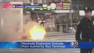 Manhole Explosion Outside Port Authority