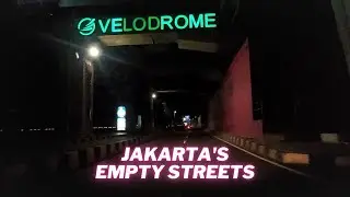 [Jakarta at Night] Midnight Drive to Velodrome Rawamangun Jakarta - ASMR Experience