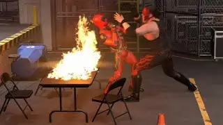 WWE 2K25 | Deadpool vs Kane | Backstage Brawl 🔥🤜😅