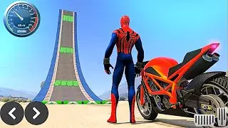 Spiderman Superhero Bike Stunt GT Racing - Mega Ramp Games-Best Android Gameplay HD