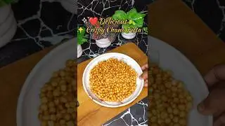🫒Crispy Chana Pista 😋 | Healthy & Crunchy Evening Snack 🌰#shorts #ytshorts #asmr