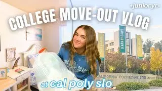 college move-out vlog at cal poly slo | packing, girls trip, & grad