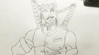 Tengen uzui from demon Slayer sound hashira colouring part 1